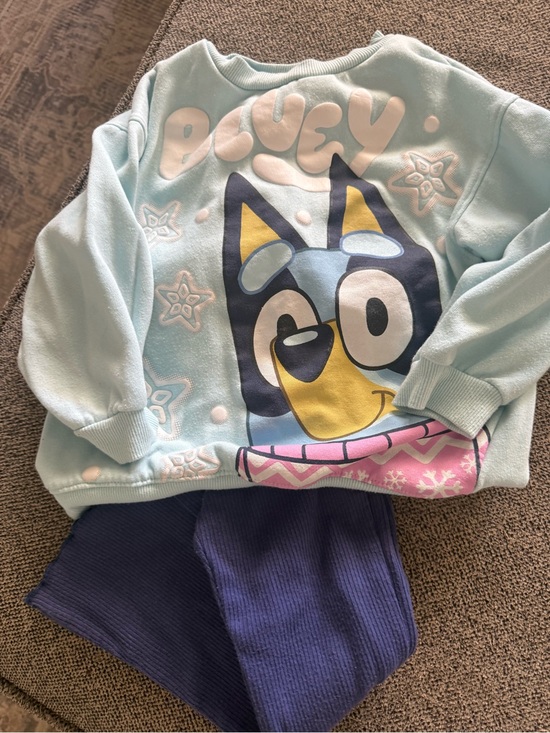 Bluey Other - Bluey Light Blue & Navy Kids Matching Set
